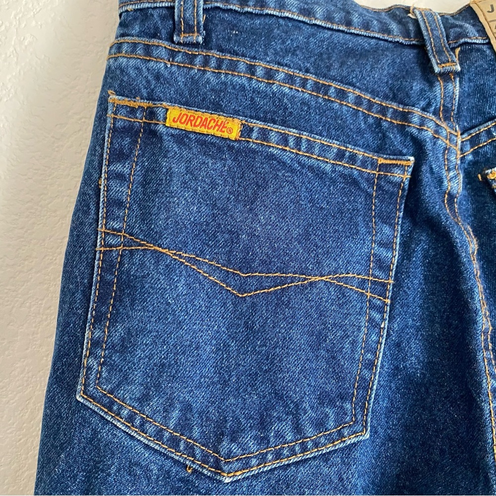 Vintage Jordache tapered leg high rise blue denim jeans, 9/10 - Picture 13 of 13